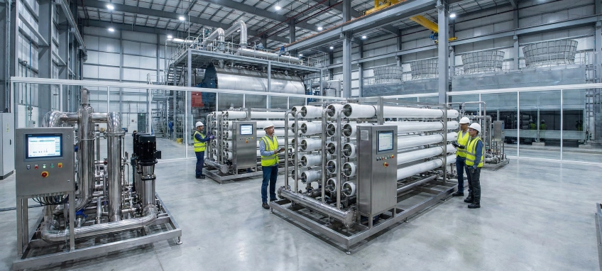Instalasi sistem water treatment industri modern dengan teknologi EPC PT Mizui Osmosa.