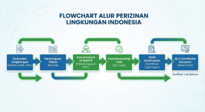Alur proses penerbitan Sertifikat Laik Operasi (SLO) air limbah.