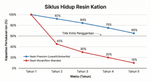 Tabel perbandingan spesifikasi resin Lewatit Amberlite Purolite