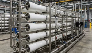 Diagram teknologi MBR dalam sistem water treatment industri untuk pengolahan limbah cair