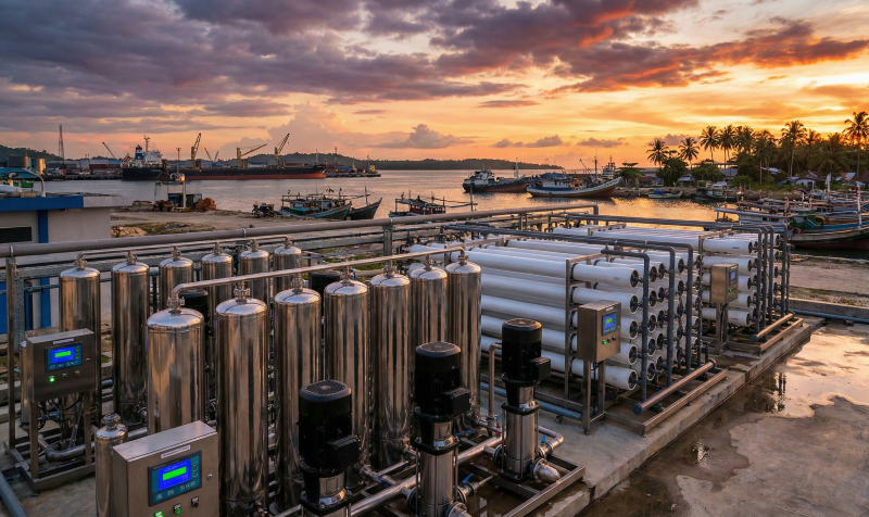 Tarakan reverse osmosis installation service for the cold storage and shipping industries.