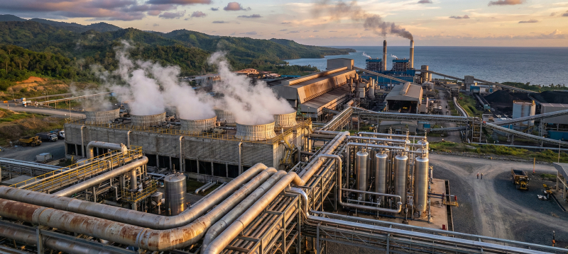 Sulawesi Smelter Water Treatment Complex with Cooling System and SWRO in the Konawe Kendari Nickel Industrial Estate.